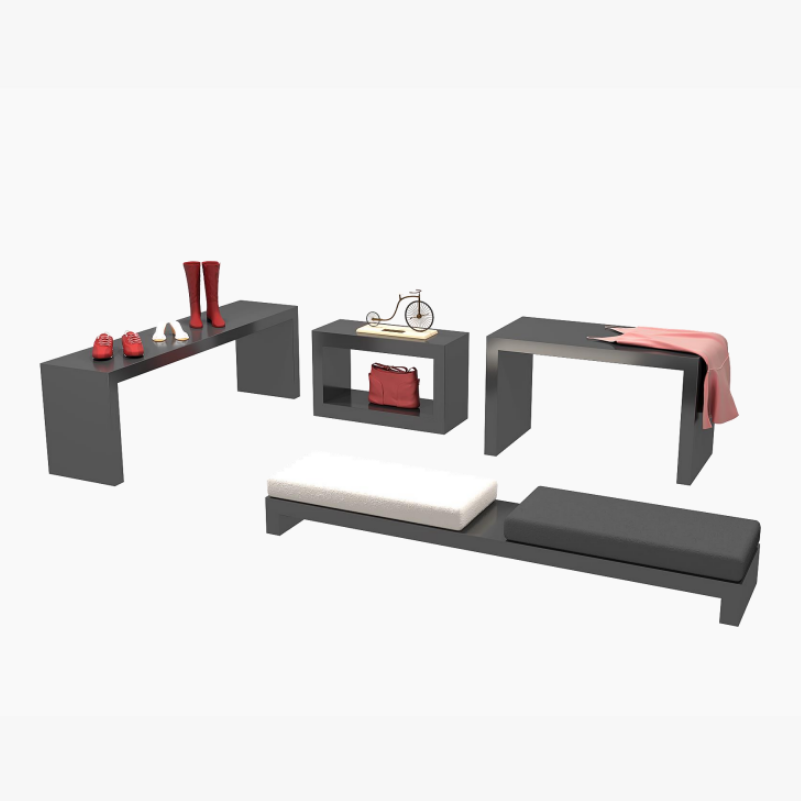 Shoe bag display rack